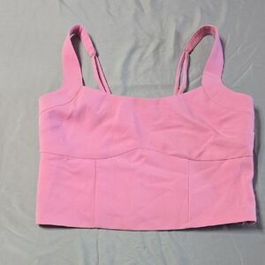 Abercrombie & Fitch Sz Med Pink Smocked Top